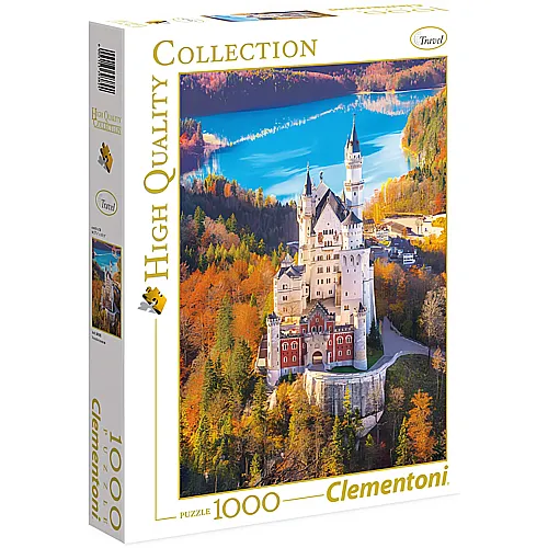 Clementoni Puzzle High Quality Collection Schloss Neuschwanstein (1000Teile)