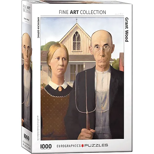 Eurographics Puzzle Grant Wood - American Gothic (1000Teile)