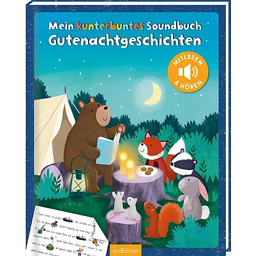 ars Edition Kunterbuntes Soundbuch Gutenachtgesch.