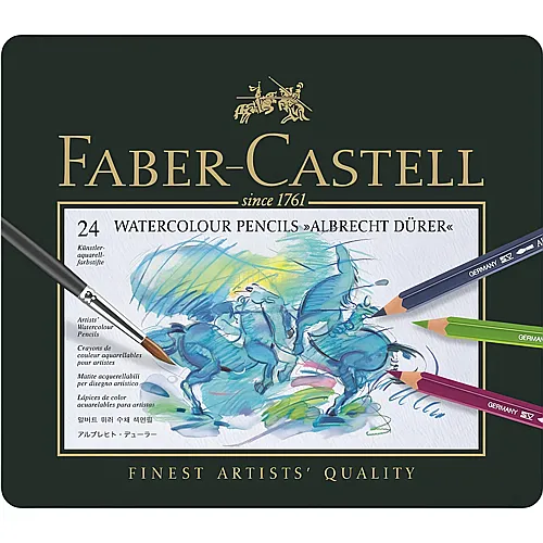 Faber-Castell A. Drrer Aquarellfarbstifte 24er Metalletui
