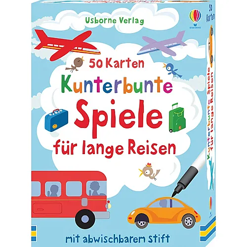 Usborne Verlag 50 Karten - Spiele f�r lange Reisen
