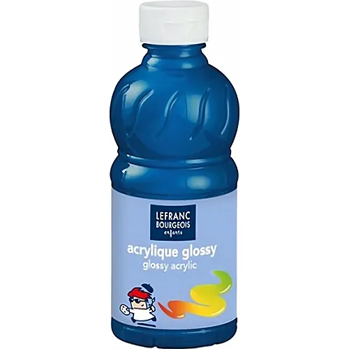 Lefranc Bourgeois Lfb Glossy Acrylfarbe 250ml Flasche - Prim�rblau