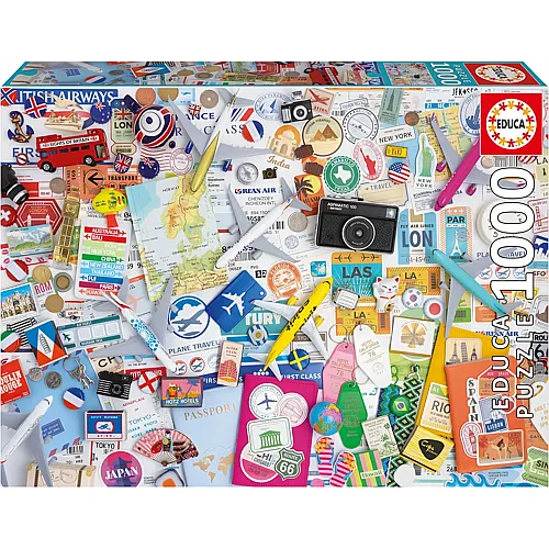 Educa Puzzle Reisecollage - 1000 Teile