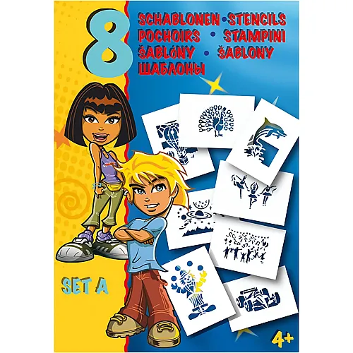Blopens Stencils A5 - 8 Pieces
