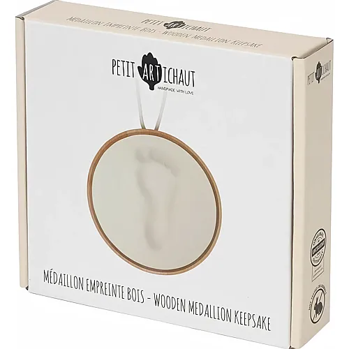 Petit Artichaut Holzmedaillon Andeken
