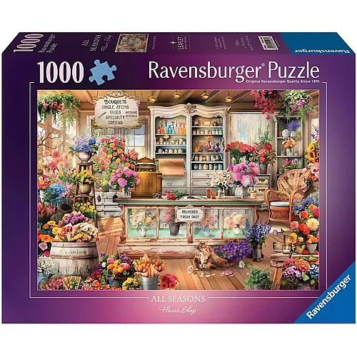 Ravensburger Puzzle All Seasons Flower Shop - 1000 Teile