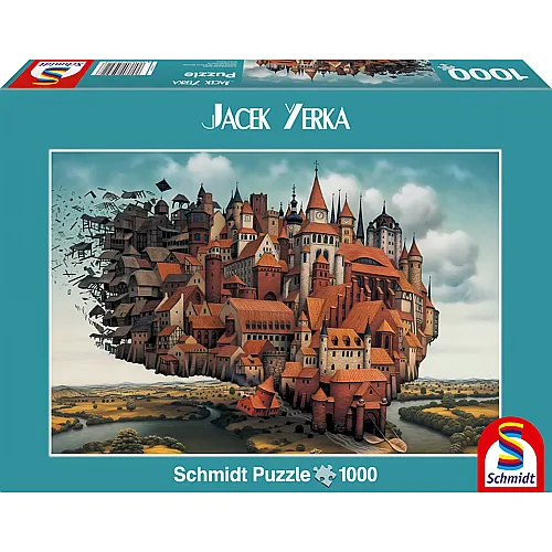 Schmidt Puzzle Jacek Yerka Die fliegende Stadt - 1000 Teile