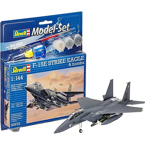 Revell Model Set F-15E STRIKE EAGLE & bombs