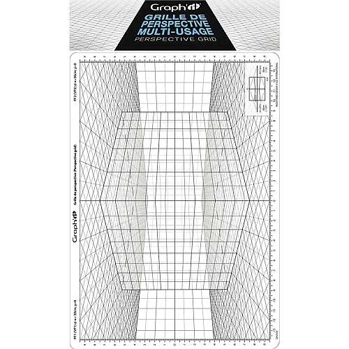 Graph'it Grille DE Perspective D Cube EN Perspective Oblique