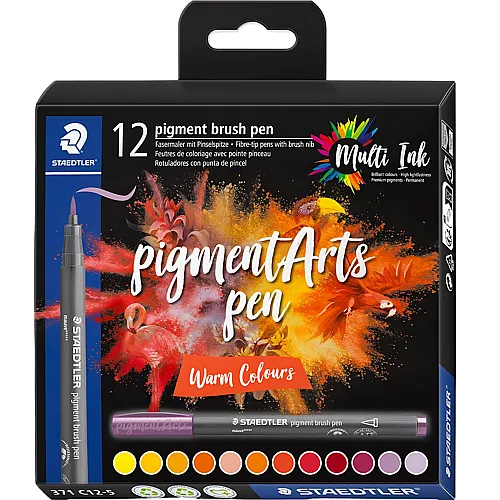 Staedtler Pigment Brush Pen - 12 Teile
