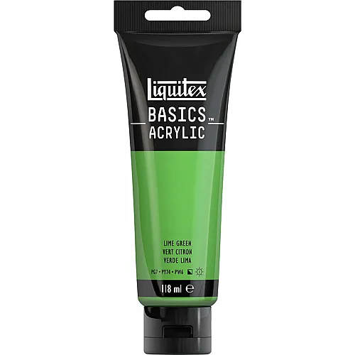 Liquitex Lqx Basics Acrylfarbe 118ml Tube Zitronengr�n
