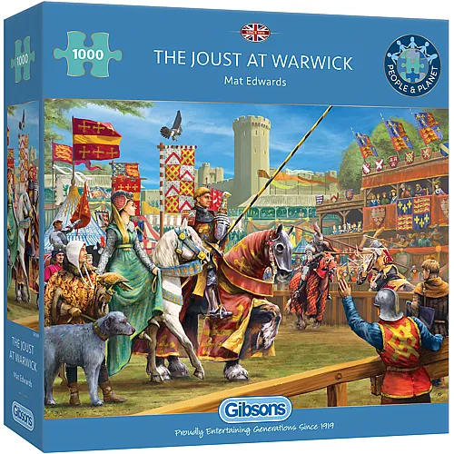 Gibsons Puzzle Mat Edwards The Joust at Warwick - 1000 Teile