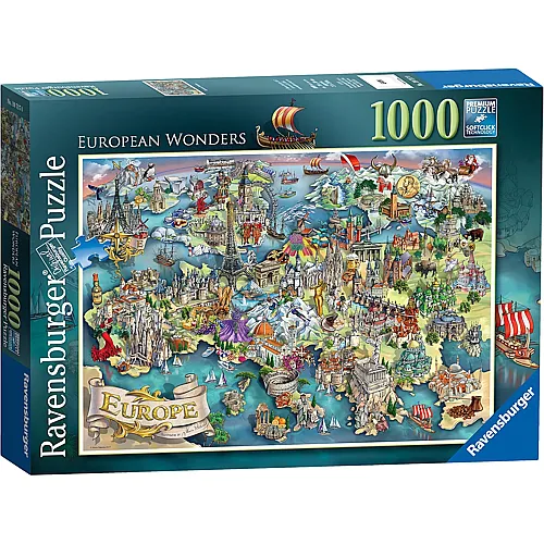 Ravensburger Puzzle Sehensw�rdigkeiten Europas - 1000 Teile