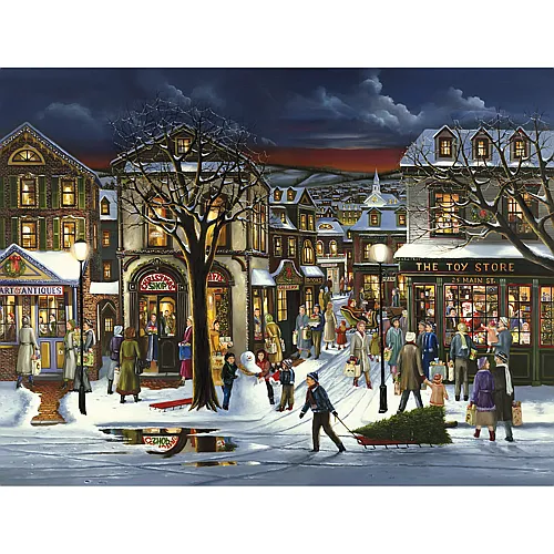 Cobble Hill Puzzle H. Hargrove Weihnachtseink�ufe (500Teile)