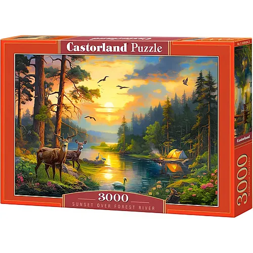 Sonnenuntergang am Forest River 3000Teile