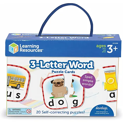 Learning Resources Puzzlekarten mit 3-Buchstaben-W�rtern
