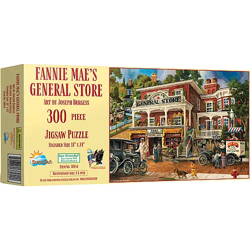 SunsOut Puzzle Joseph Burgess Fannie Maes Gemischtwarenladen - 300 Teile