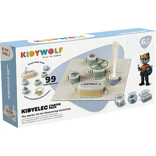 Kidywolf Elektrizit�t-Experimentierkasten 11-tlg.