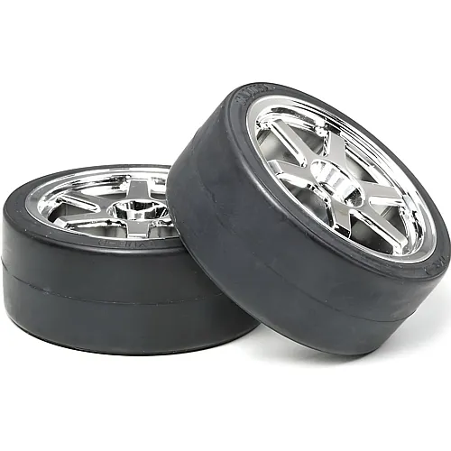 Tamiya Drift Tire/Mesh Wheel 6-spoke (2)