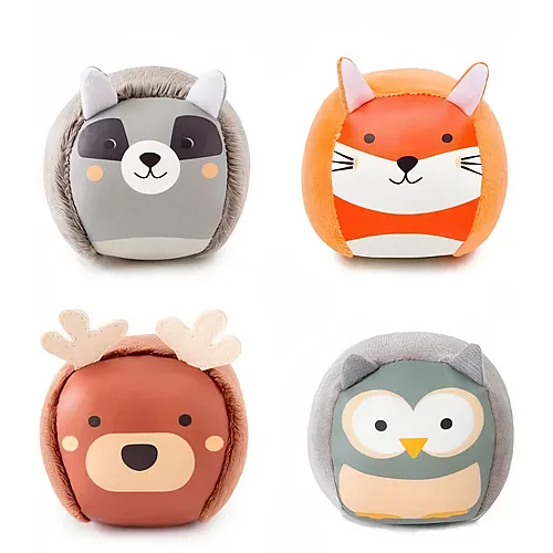 Little Big Friends Dooballs - Set OF 4 Plush Balls - Wald