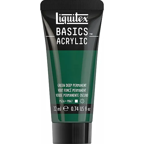 Liquitex Lqx Basics Acrylfarbe 22ml Tube Dunkelgr�n Permanent