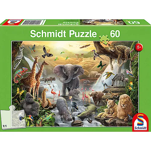 Schmidt Puzzle Tiere in Afrika (60Teile)