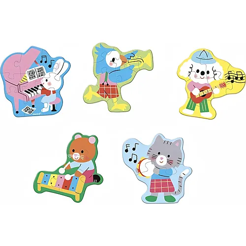 Janod 5 progressive Musik Puzzles