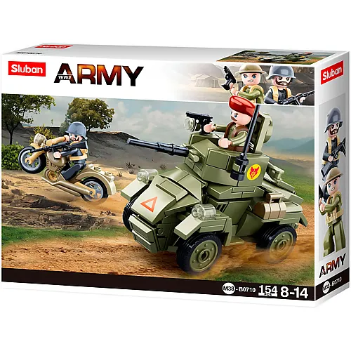 WWII  Kleines englisches Panzerfahrzeug - 154 Teile