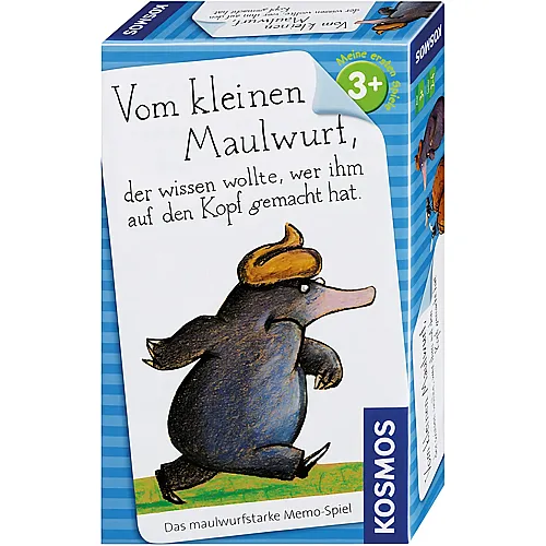 Kosmos Vom kleinen Maulwurf, der wissen wollte, wer ihm auf den Kopf gemacht hat, kleines Memory Spiel f�r Kinder ab 3