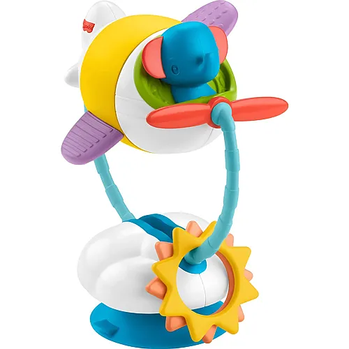 Fisher-Price Rotierendes Spiel-Flugzeug mit Saugfuss