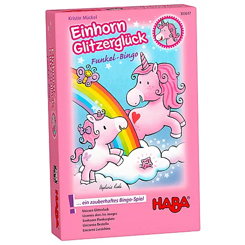 HABA Spiele Einhorn Glitzerglck  Funkel-Bingo