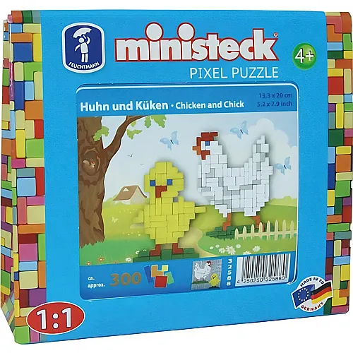 ministeck Puzzle Pixel Henne und Kken