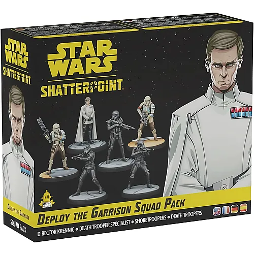 Atomic Mass Games Star Wars: Shatterpoint � Deploy The Garrison (Mobilisiert die Garnison), Squad-Erweiterung, Tabletop, 2 Spieler, ab 14+ Jahren, 90-120 Minuten, Deutsch, Mehrsprachig
