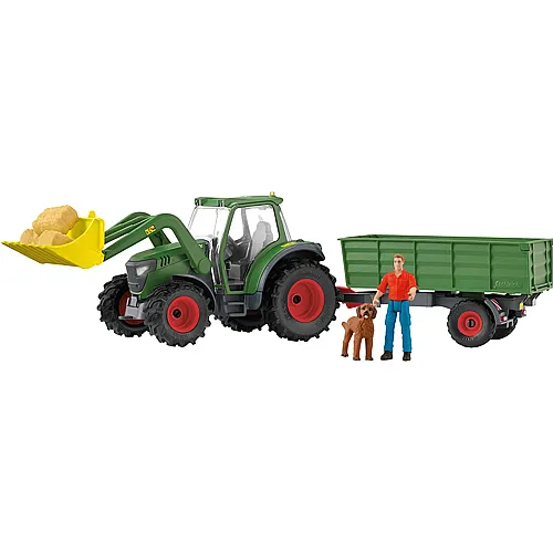 Schleich Farm World Traktor mit Anhnger