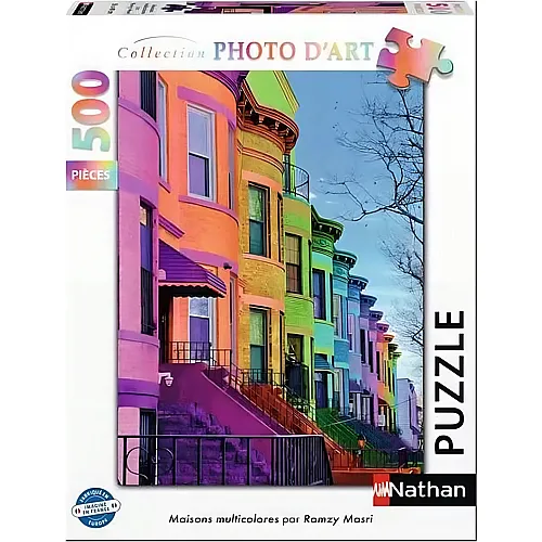 Nathan Puzzle Bunte H�user (500Teile)
