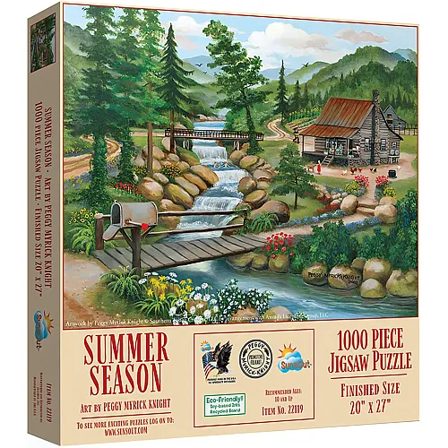 SunsOut Puzzle Peggy Myrick Knight Summer Season (1000Teile)