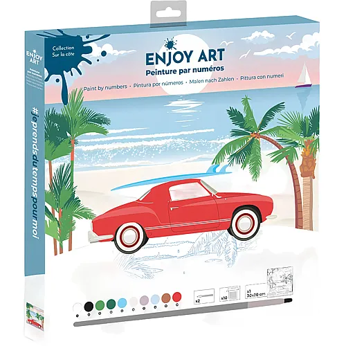 OZ International Enjoy Art Peinture N� 30x30cm Bord DE Mer