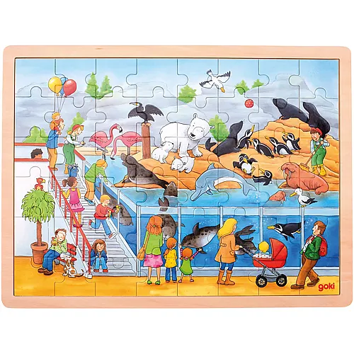 Goki Puzzle Ausflug in den Zoo (48Teile)