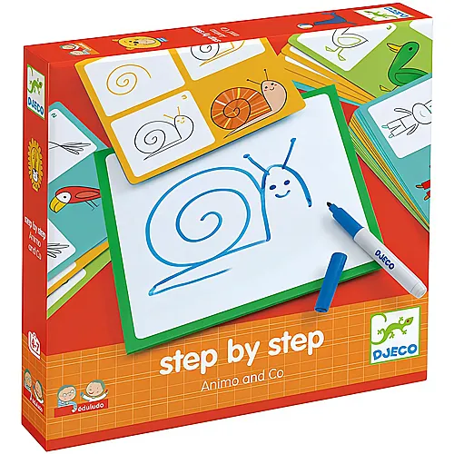 Djeco Kreativ Eduludo Step by Step Animals and Co