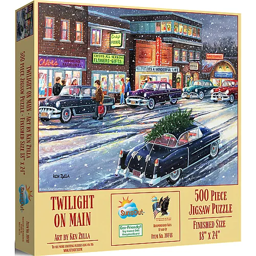 SunsOut Puzzle Ken Zylla D�mmerung auf der Hauptstrasse (500Teile)