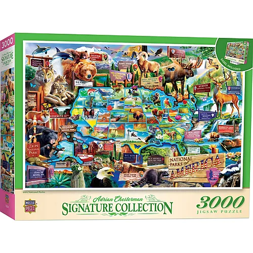 Master Pieces Puzzle Signature Collection USA Nationalparks (3000Teile)