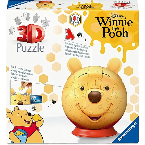 Puzzleball Winnie Pooh mit Ohren 72Teile
