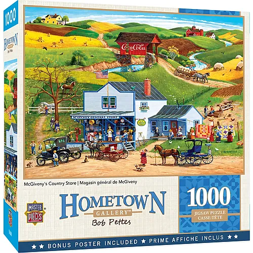 Master Pieces Puzzle Hometown McGiverny's Country Store - 1000 Teile