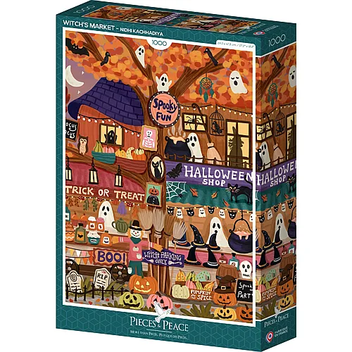 Puzzle 1000 Teile Hexenmarkt - 1000 Teile