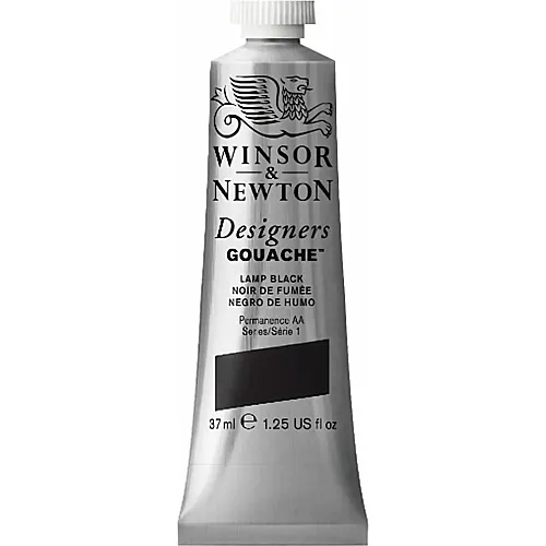 Winsor & Newton W&n Designers Gouache 37 ML Lampenschwarz