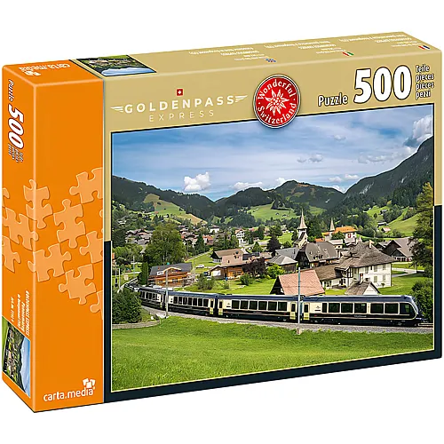 carta media Puzzle Goldenpass Express bei Rougemont (1000Teile)