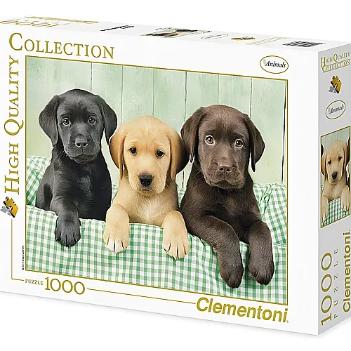 Clementoni Puzzle High Quality Collection Drei Labradore (1000Teile)