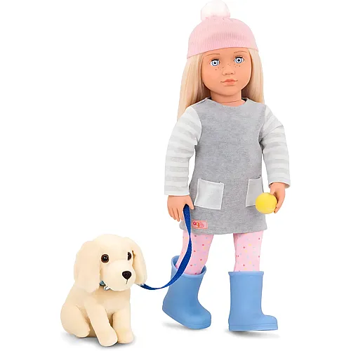Our Generation Meagan con Golden Retriever - 46 cm