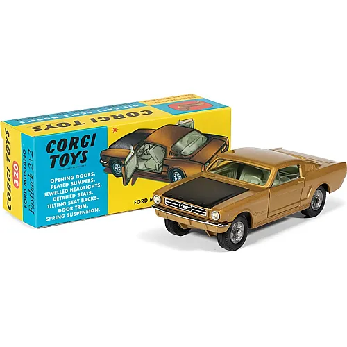 Corgi Ford Mustang Fastback Coupe  Gold & Black