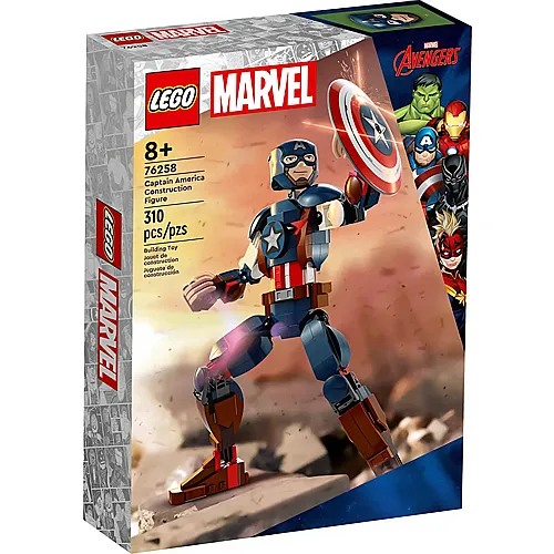 LEGO Marvel Super Heroes Avengers Captain America Baufigur (76258)